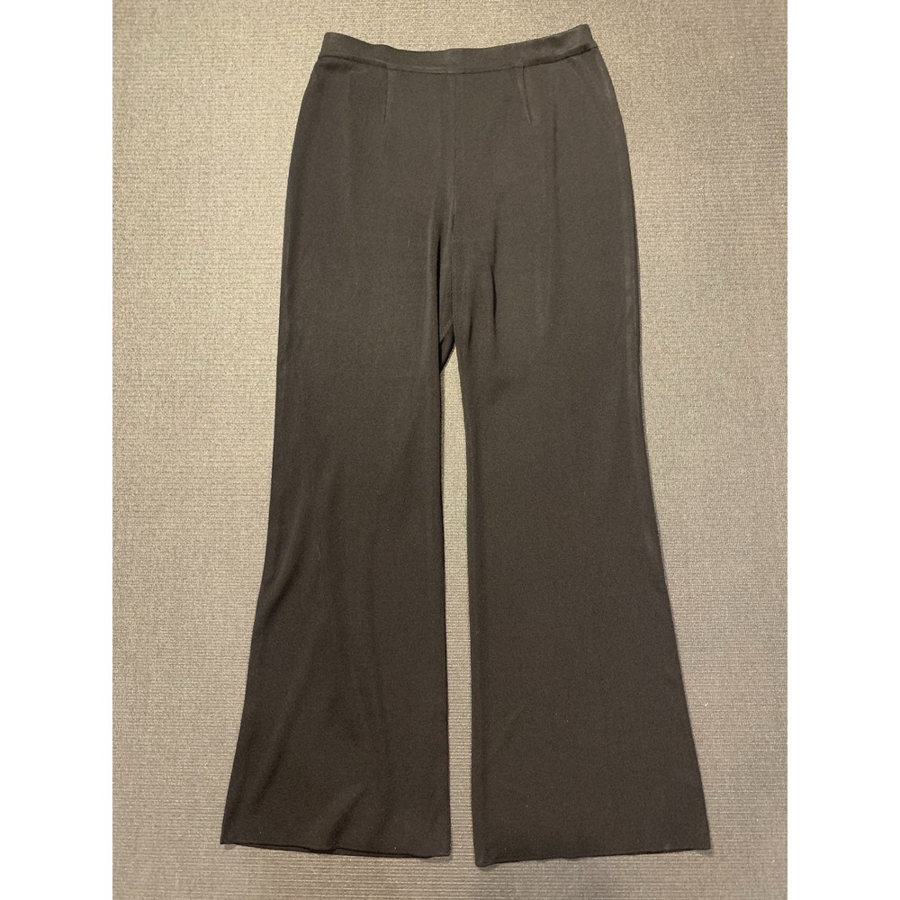 MISOOK Women's Black Acrylic Pull-On Pants Size Medium Made In Korea